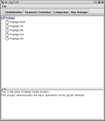 Project Manager frogegg project window